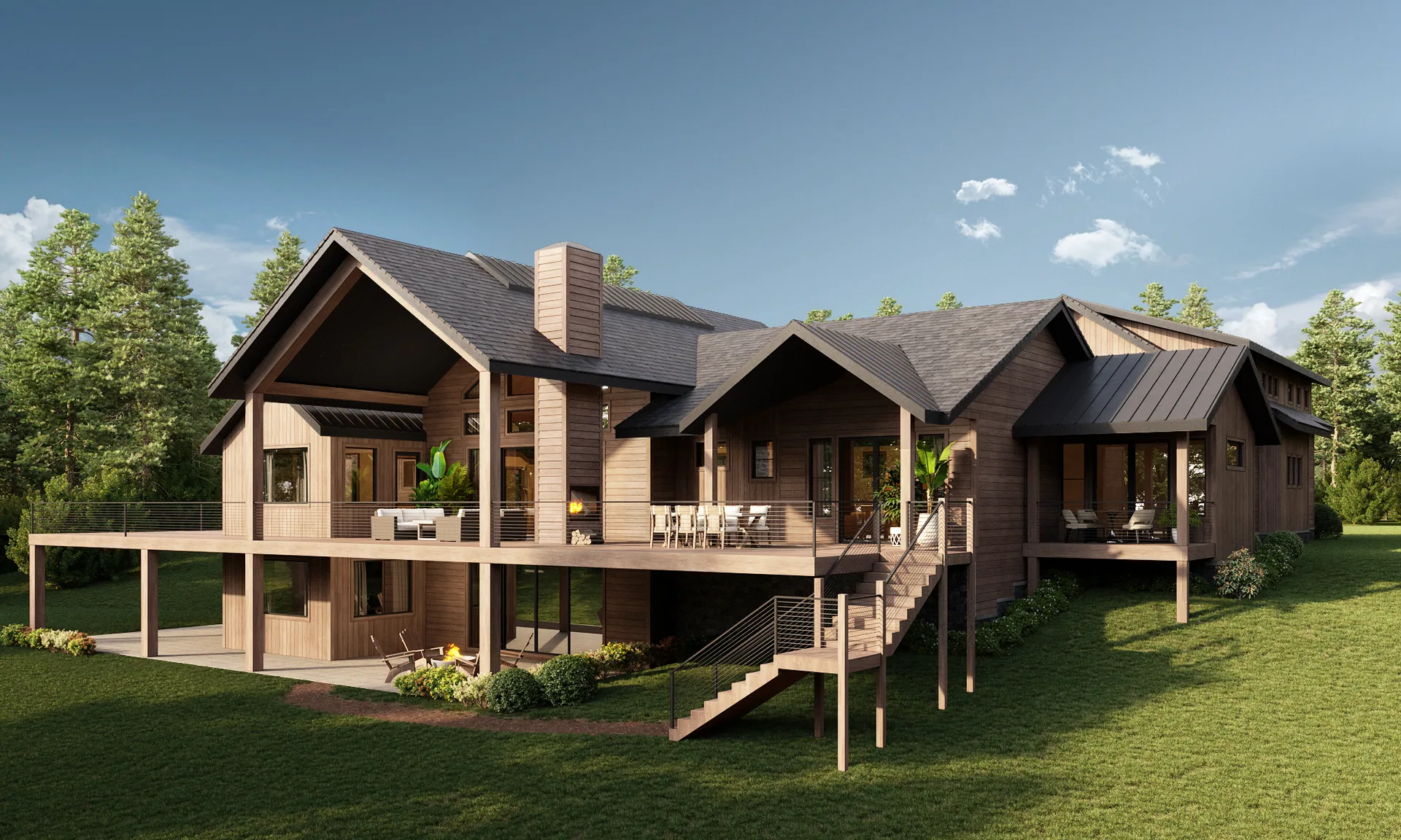 Left side elevation of Silverleaf Hideaway