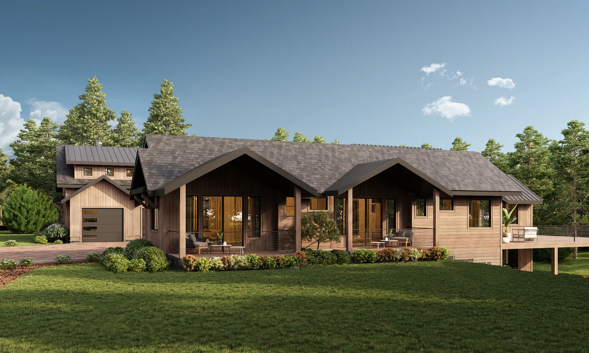 Right side elevation of Silverleaf Hideaway